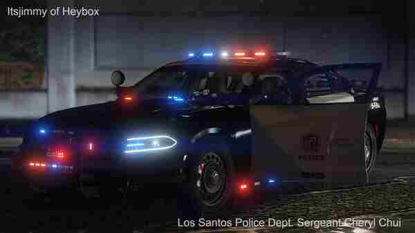 [虚构涂装]LAPD_2016道奇战马_Legacy警报系统